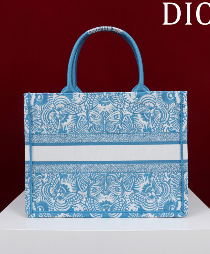 Christian Dior Medium Dior Book Tote M1286 Blue